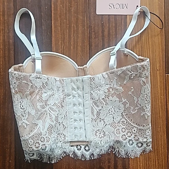Micas Lace Bustier Bra - Elegant Cream - Picture 4 of 8